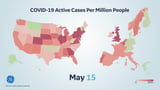 Updated (May 15) Time-Lapse Video: COVID-19 Patients Per Million | U.S. States & European Countries image