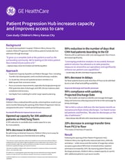 Case Study: Children's Mercy Patient Progression Hub increases capacity and improves access to care Image
