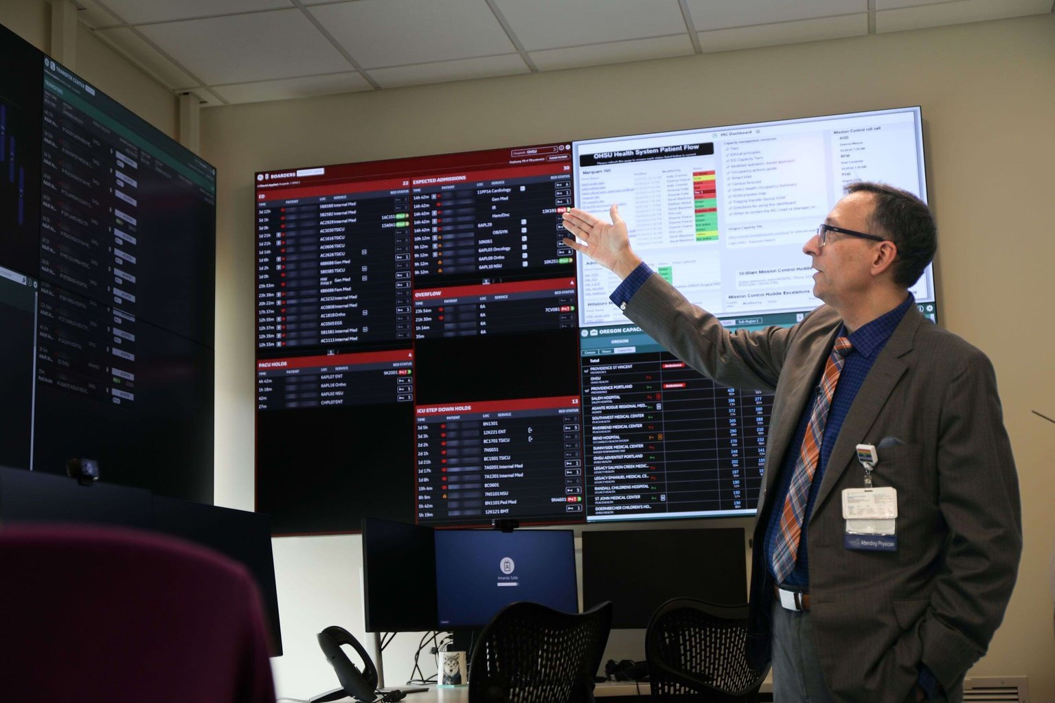 OHSU opens centralized command center for statewide coordination of patient care Cover Image