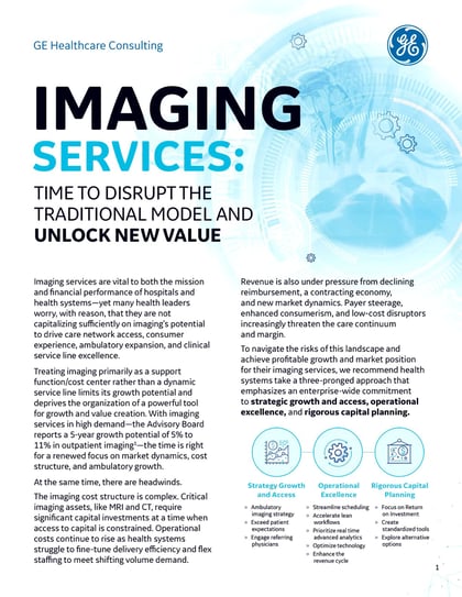 Imaging Services: Time To Disrupt The Traditional Model And Unlock New Value Image
