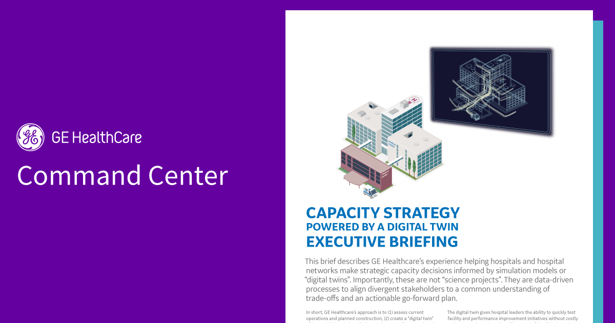Capacity Strategy Using a Digital Twin - Points of View from GE ...